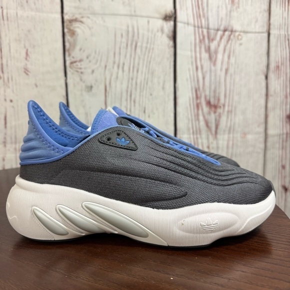 Adidas Originals adiFOM SLTN W Grey and Blue Shoe with suede tongue size 7 NIB - Picture 12 of 13